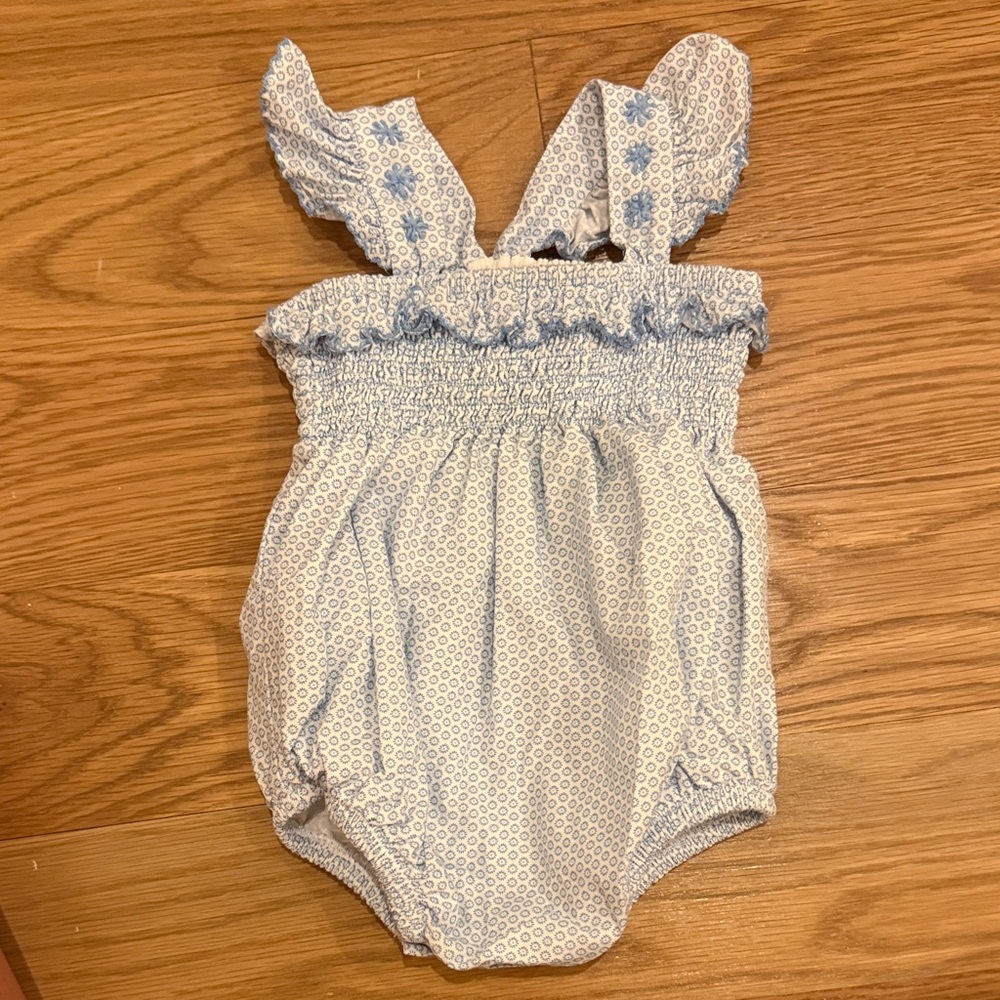 Blue and White Kids One Piece